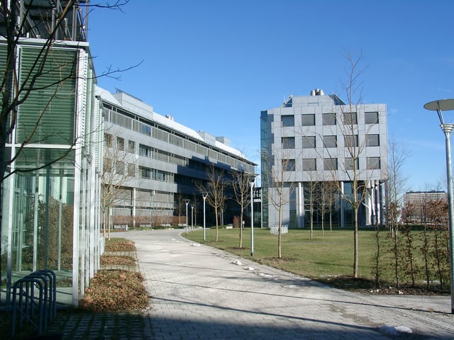 Faculty of chemistry buildings at the Martinsried campus of LMU Munich
