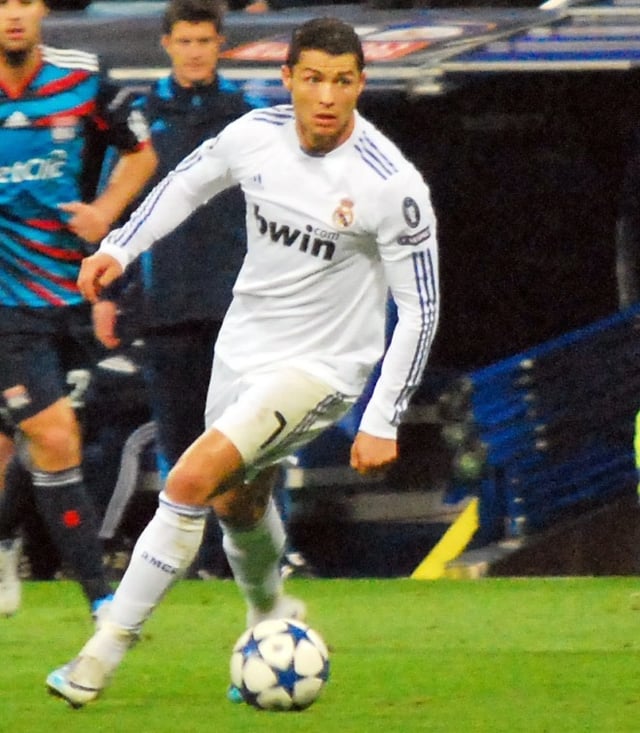 Cristiano Ronaldo, the first player ever to score against every team in a single season in La Liga