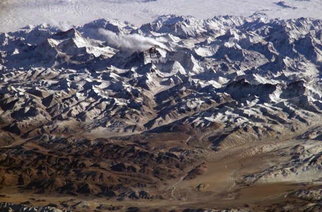 The Himalayan range is home to some of the planet's highest peaks.