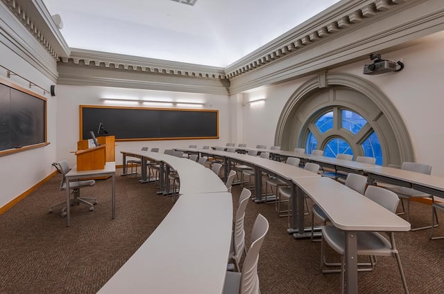 A classroom in Colgate University's Lathrop Hall