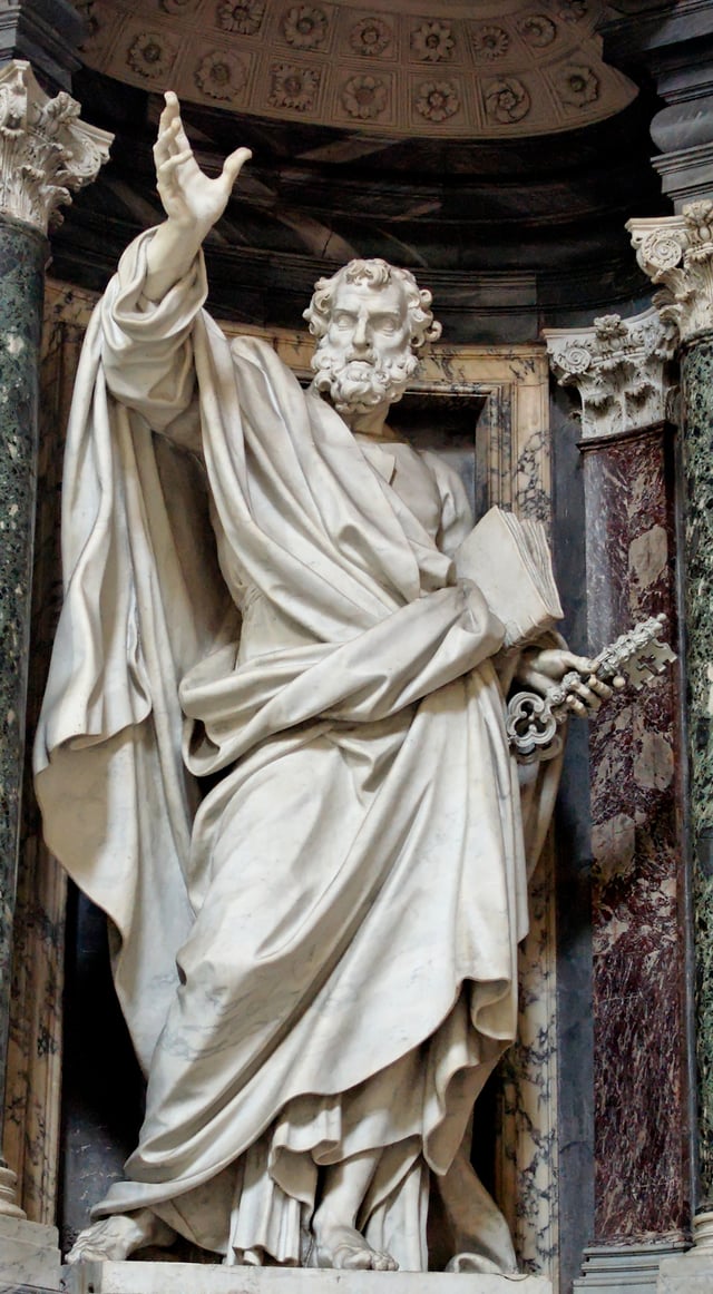 Statue of St. Peter in the Archbasilica of Saint John Lateran by Pierre-Étienne Monnot