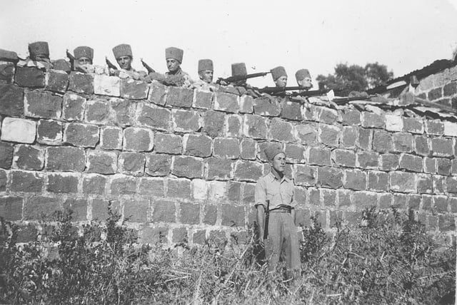 Men of Captain Orde Wingate's Special Night Squads, possibly in Kfar Tavor.