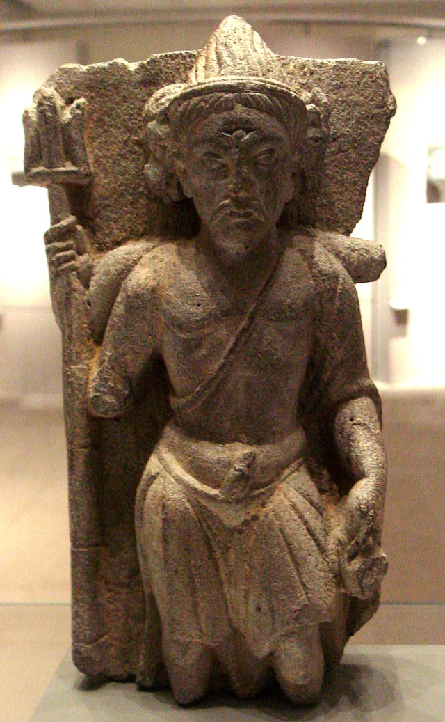 Three-headed Shiva, Gandhara, 2nd century AD