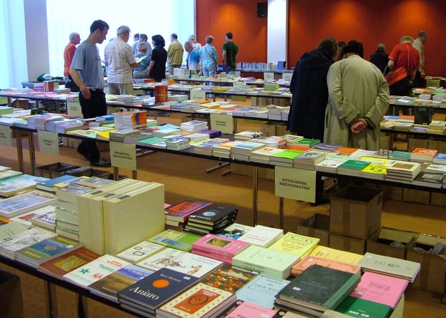Esperanto books at the World Esperanto Congress, Rotterdam 2008