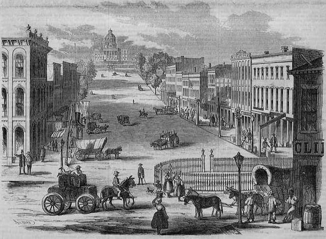 View of the Capitol, an engraving published in 1857