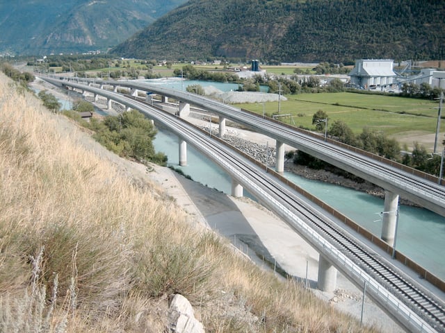 The south side of the Lötschberg Base Tunnel