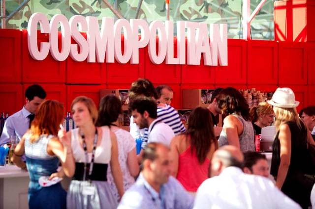 Cosmopolitan stand at The Brandery fashion show (Barcelona, 2010)