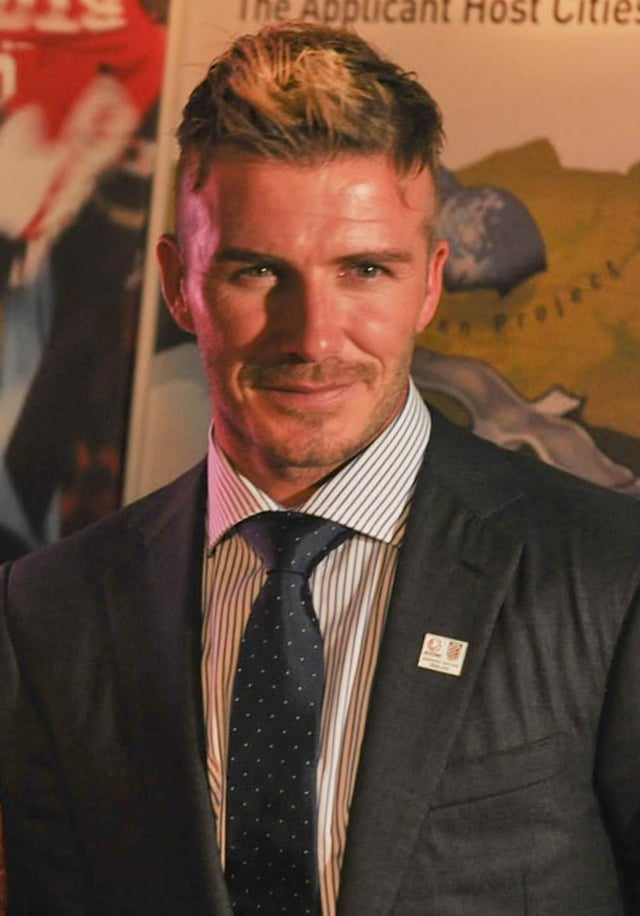 Beckham in Cape Town, South Africa, December 2009
