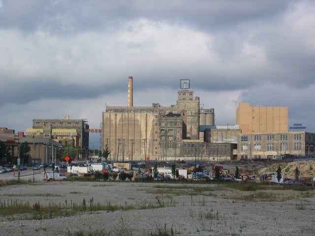 The Pabst Brewery Complex, closed in 1997, before its redevelopment
