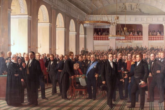 The National Constitutional Assembly was convened by King Frederick VII in 1848 to adopt the Constitution of Denmark.