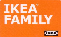 The IKEA Family card, issued in Canada, ca. 2012