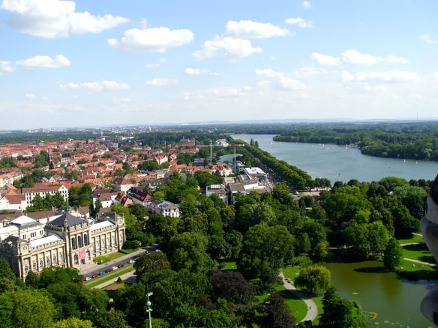 Maschsee seen from the new city hall