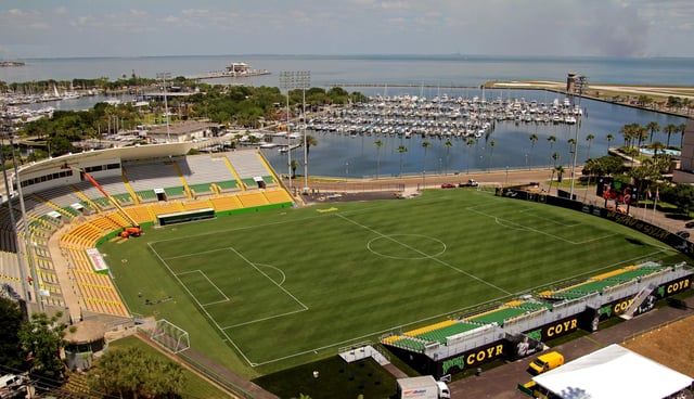 The newly renovated Al Lang Stadium for the Tampa Bay Rowdies