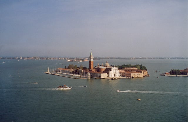 View of San Giorgio Maggiore Island from St. Mark's Campanile.
