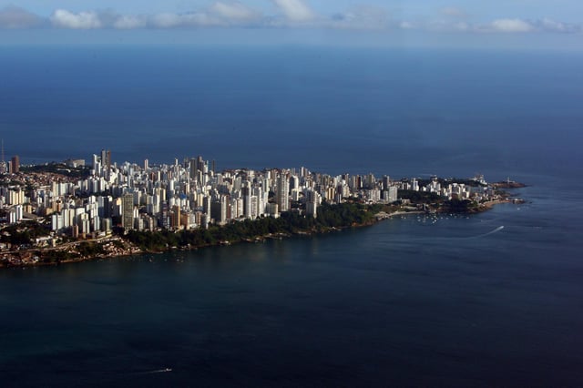 Aerial view of Salvador