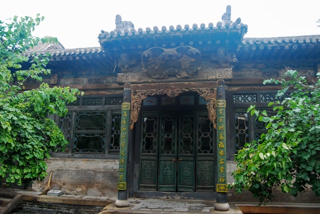 A residential building of Qiao Family Compound, built in the Qing period.