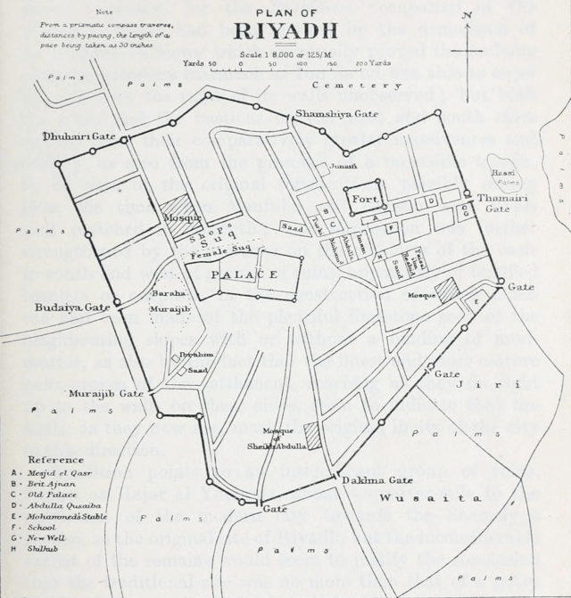 1922 map of Riyadh