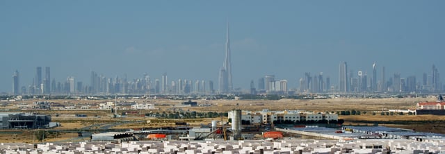Burj Khalifa and skyline of Dubai, 2010