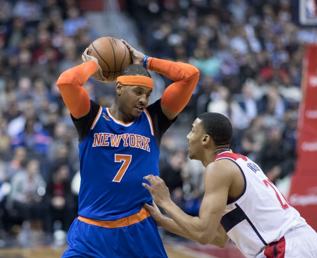 Anthony with the Knicks in 2017.