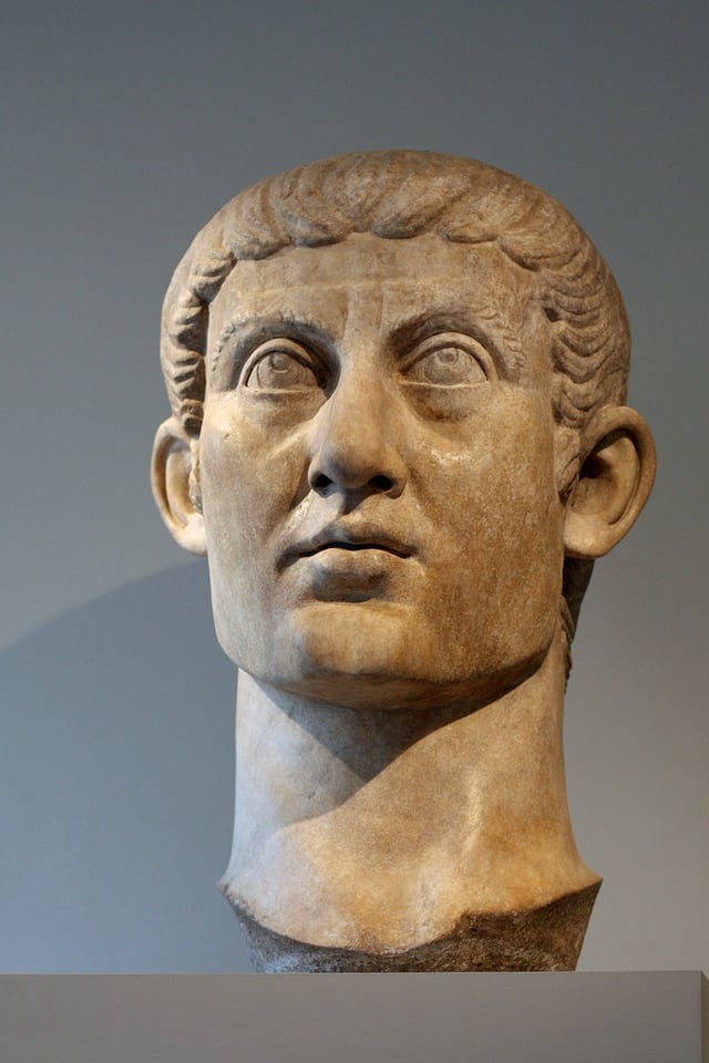Bust of Emperor Constantine I, the founder of the Constantinian dynasty