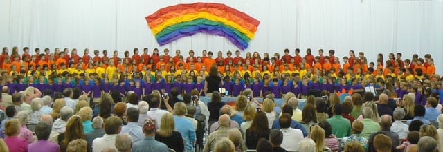 Lower School students at Maclay School celebrating Grandparents Day in 2008