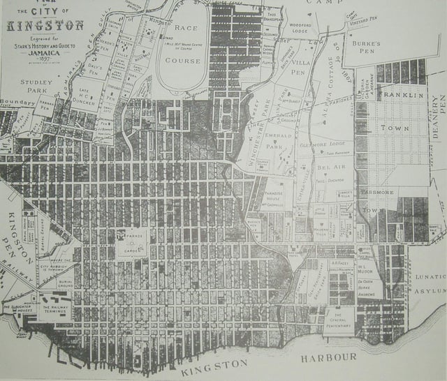 Map of Kingston 1897