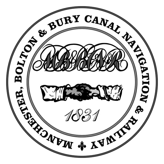 The seal of the Manchester, Bolton & Bury Canal Navigation & Railway Company
