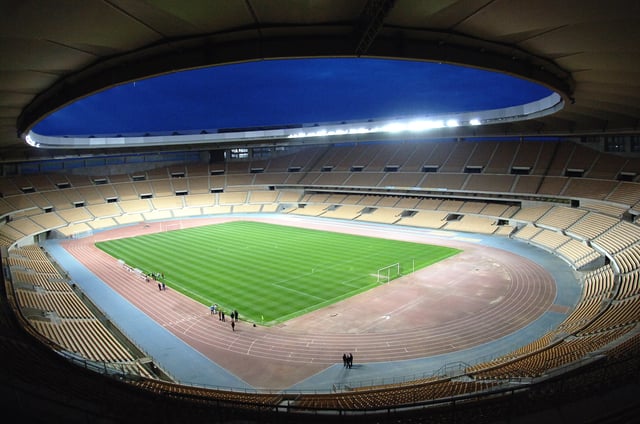 Estadio de La Cartuja was constructed as part of Seville's bid to host the Summer Olympics