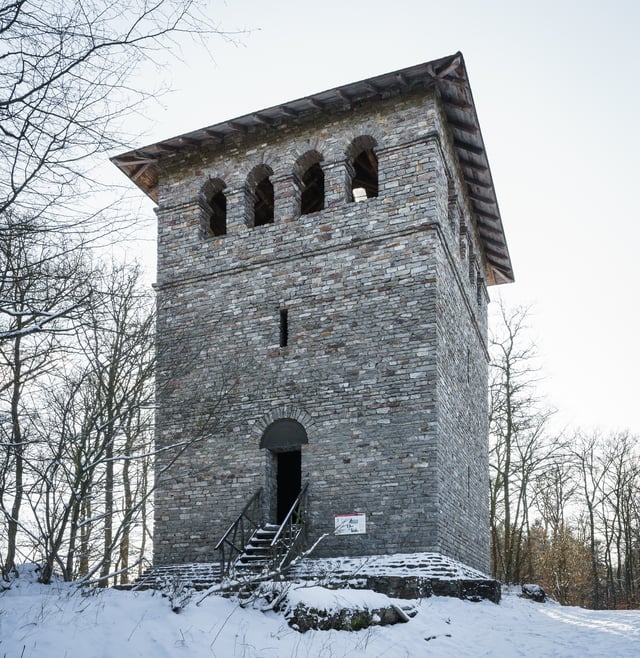Roman tower (reconstruction) at Limes – Taunus / Germany