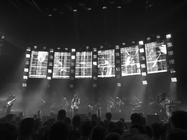 Radiohead performing on the 2016 Moon Shaped Pool tour
