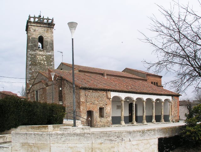 Church of Asunción in Usanos example of religious and Romanesque architecture in Guadalajara.