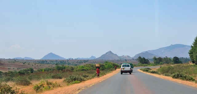 The M1 road between Blantyre and Lilongwe