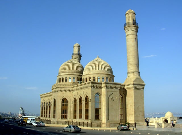 The Bibi-Heybat Mosque in Baku. The mosque is built over the tomb of a descendant of Muhammad.