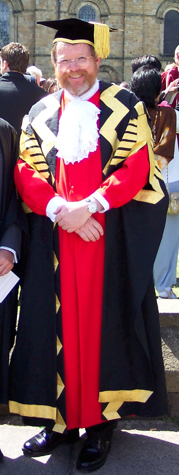 Bill Bryson (Chancellor 2005–2012) in the academic dress of Chancellor of Durham University