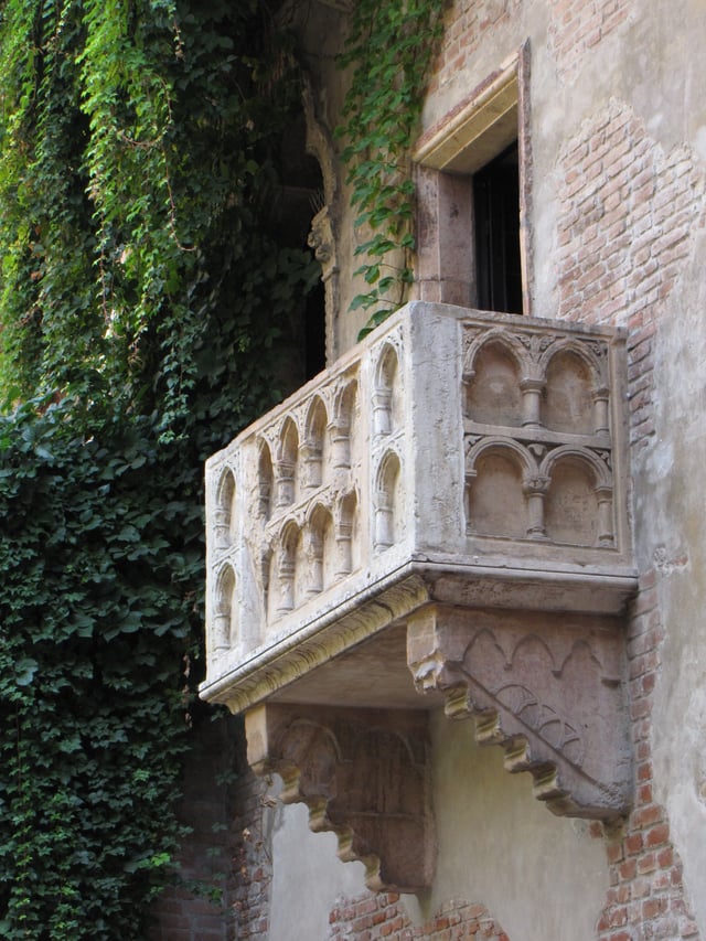 The balcony of Juliet's house