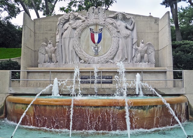 The Eagle Scout Memorial Fountain in Kansas City, Missouri