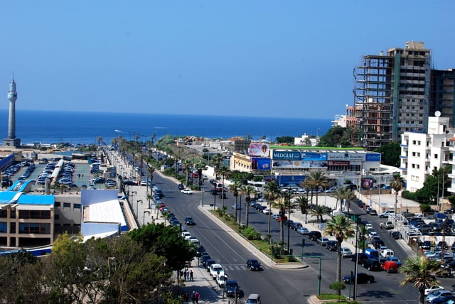 Ras Beirut and the Mediterranean sea