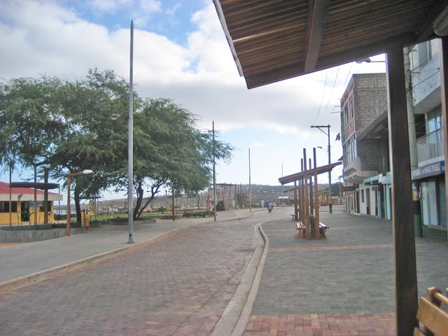 Main Street on San Cristóbal Island.