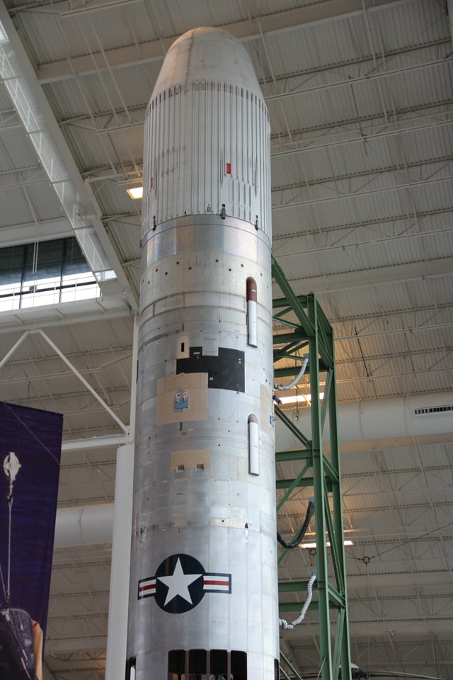 Martin Titan II SLV Space Launch Vehicle, on display