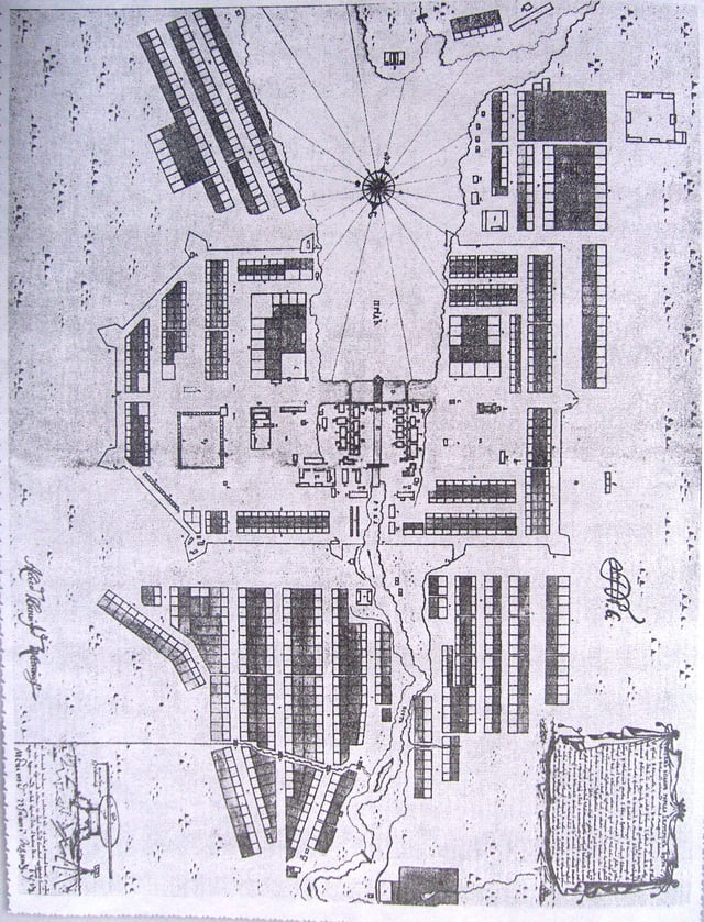 Plan of Yekaterinburg, 1743