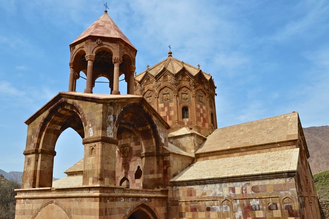 The 9th-century Monastery of Saint Stepanos in Julfa, part of Iran's Armenian Monastic Ensembles on UNESCO's World Heritage List.