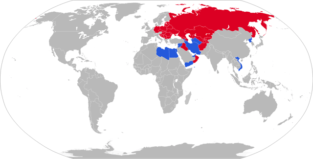 Map with Scud operators in blue and former operators in red