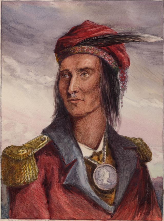 Tecumseh was the Shawnee leader of Tecumseh's War who attempted to organize an alliance of Native American tribes throughout North America.