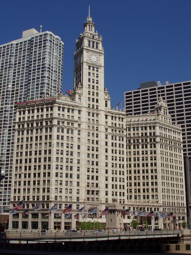 Wrigley Building, the former headquarters of the Wrigley Company