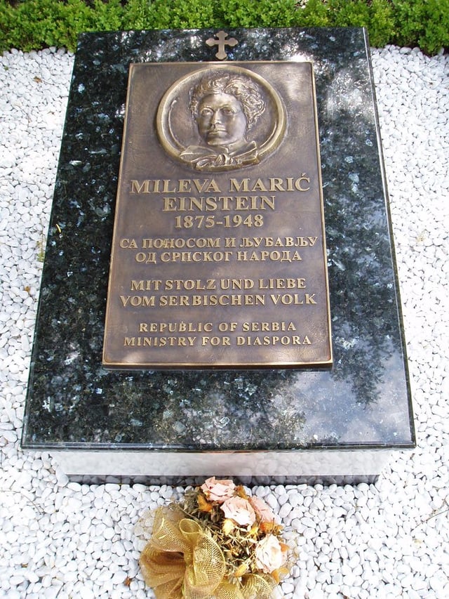 Memorial gravestone at the Nordheim Cemetery in Zürich