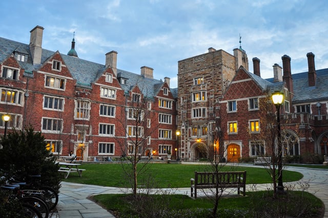 College courtyard, Spring 2015.