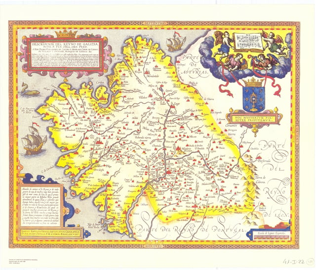 Map of the Kingdom of Galicia, 1603