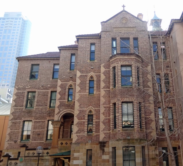 The Nightingale Wing of the Sydney Hospital, the oldest teaching hospital in the city.
