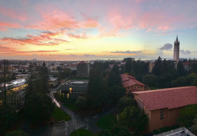 View looking west from Wurster Hall