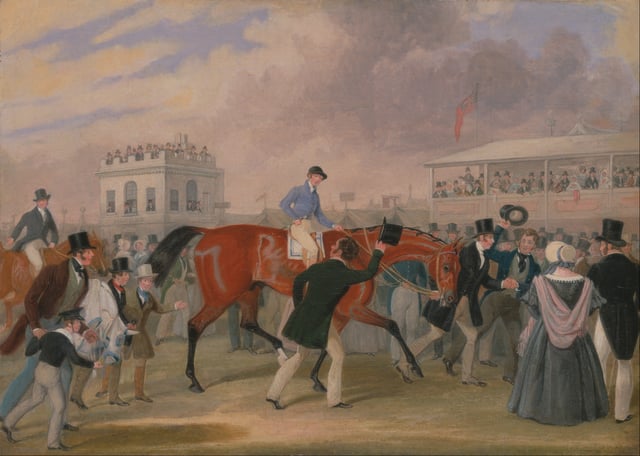 The Epsom Derby; painting by James Pollard, c. 1840